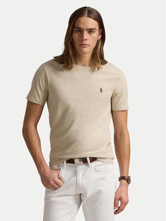 Polo Ralph Lauren Polo Ralph Lauren Camiseta 710671438203 Beis Slim Fit
