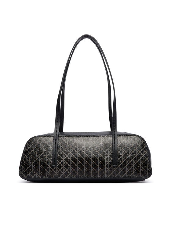 Calvin Klein Torebka Calvin Klein Emblem Aop Bauletto LV04F3585G Czarny