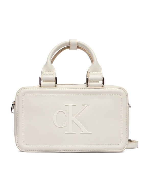 Calvin Klein Torebka Calvin Klein Bold Ck Elongated Mini Tote LV04F3411G Biały