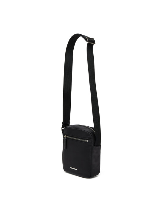 Calvin Klein Maža rankinė Calvin Klein Sleek Nylon Reporter LV04D3176G Juoda