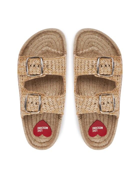 LOVE MOSCHINO Espadrilky LOVE MOSCHINO JA28393G0MJQ0107 Béžová
