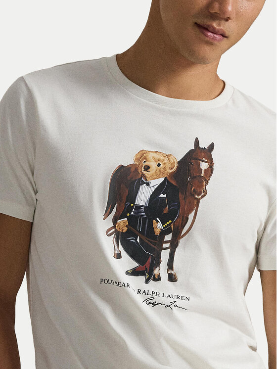 Polo Ralph Lauren Polo Ralph Lauren Camiseta 710P08093003 Blanco Custom Slim Fit