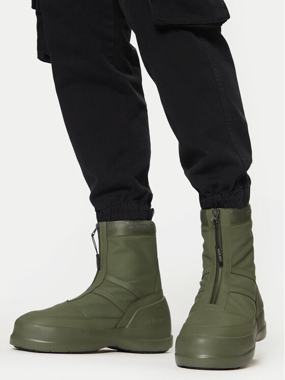 Cizme de zăpadă Moon Boot Luna Zip Boot 80D2480010 Kaki | Epantofi.ro