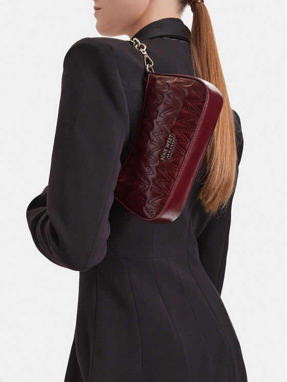 Nine West Handtasche Nine West CEO-SILKEN GLOW-LA482-7888 Dunkelrot