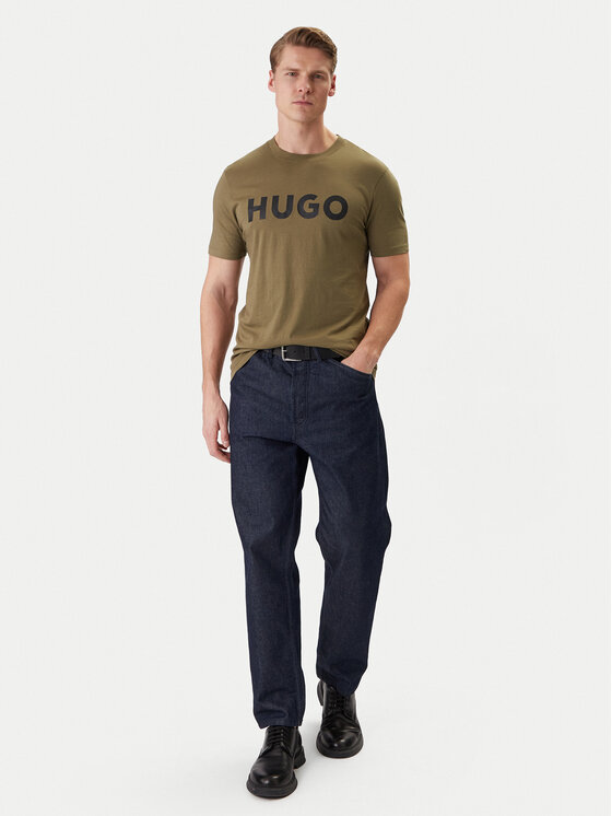 HUGO HUGO Camiseta Dulivio 50467556 Caqui Regular Fit