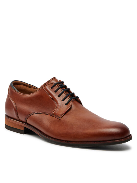 Clarks Półbuty Clarks Craftarlo Lace 26177697 Brązowy