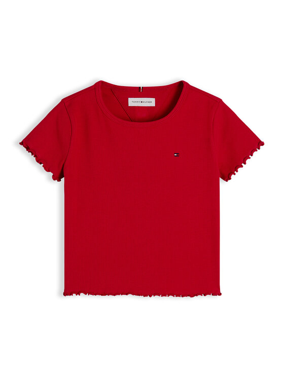Tommy Hilfiger Tommy Hilfiger Camiseta Essential KG0KG08590 Rojo Regular Fit