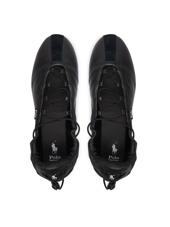 Polo Ralph Lauren Балетки Polo Ralph Lauren Blrna Lce Up 804P08221001 Чорний