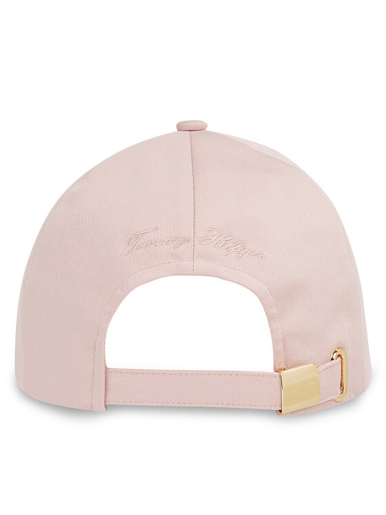 Tommy Hilfiger Kapa s šiltom Tommy Hilfiger Elevated Chic Soft Cap AW0AW17138 Roza