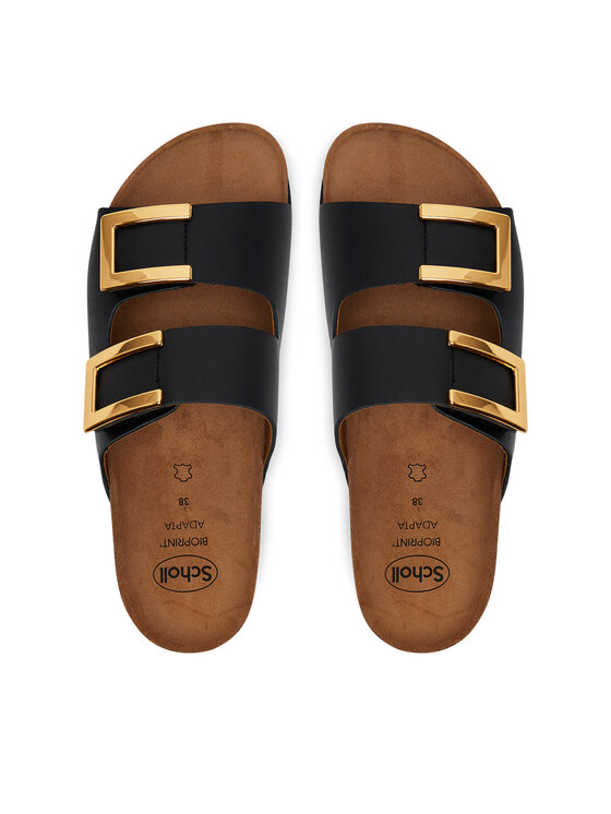 Scholl Шльопанці Scholl Mules Black Monterey 2 Straps Ad F305841004 1004 Чорний