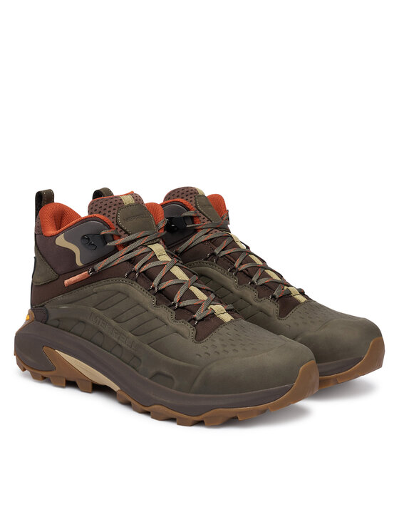 Merrell Trekingová obuv Merrell Moab Speed 2 Leather MID Waterproof J037781 Zelená