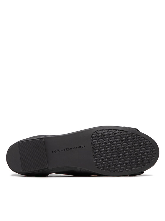 Tommy Hilfiger Baleríny Tommy Hilfiger Th Essential Leather Ballerina FW0FW06096 Čierna