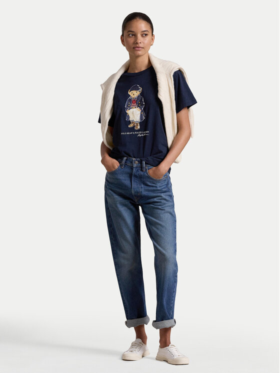 Polo Ralph Lauren Polo Ralph Lauren Marškinėliai 211947944001 Tamsiai mėlyna Regular Fit