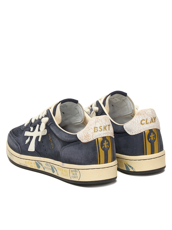 Premiata Sneakersy Premiata Bsktclay 7708 Tmavomodrá