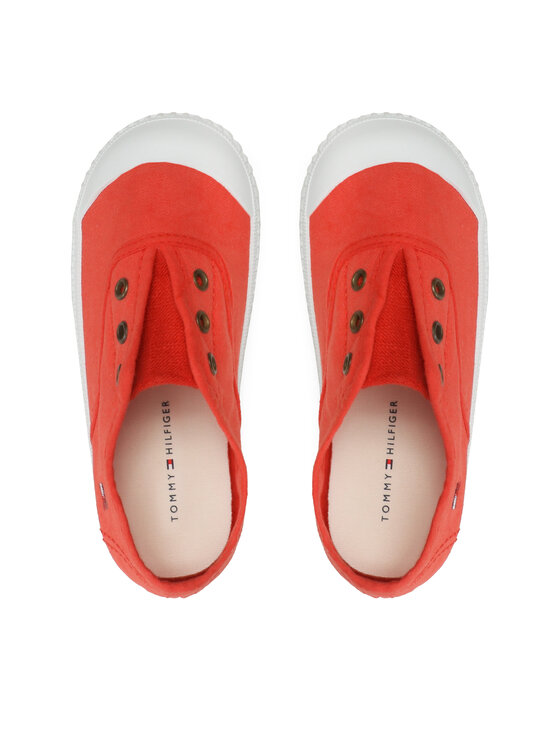 Tommy Hilfiger Teniși Tommy Hilfiger Low Cut Easy-On Sneaker T1X9-32824-0890 S Coral