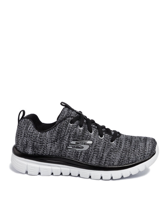 Skechers Снікерcи Skechers Twisted Fortune 12614/BKW Сірий
