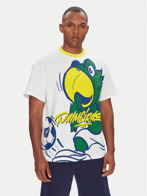 Puma Puma Футболка CWC Hoops x Palmeiras 631705 Білий Regular Fit