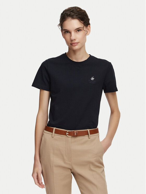 Beverly Hills Polo Club Beverly Hills Polo Club Camiseta P-SS26W-TS516523 Azul marino Regular Fit