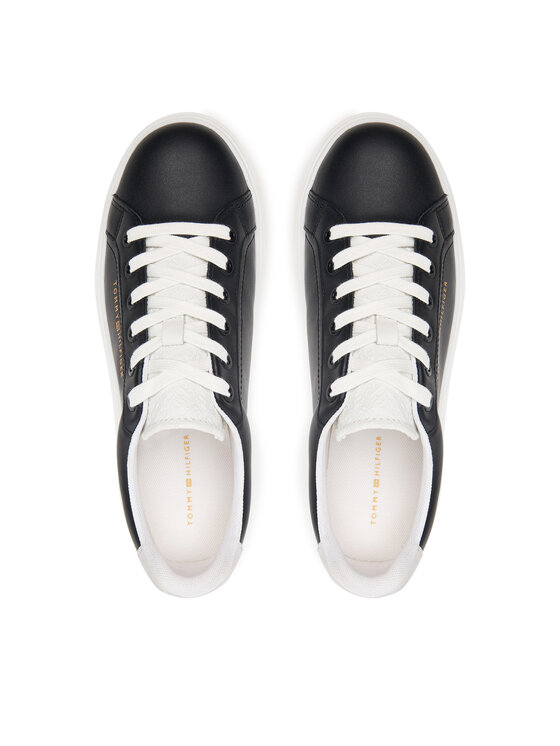 Tommy Hilfiger Сникърси Tommy Hilfiger Th Feminine Platform Monogram FW0FW09594 Черен