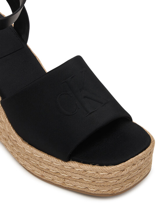 Calvin Klein Espadryle Calvin Klein Wedge Espad 70 Neopr Mg HW0HW03014 Czarny