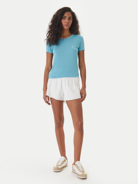 Emporio Armani Emporio Armani Camiseta EW000408 AF19024 U9163 Turquesa Regular Fit