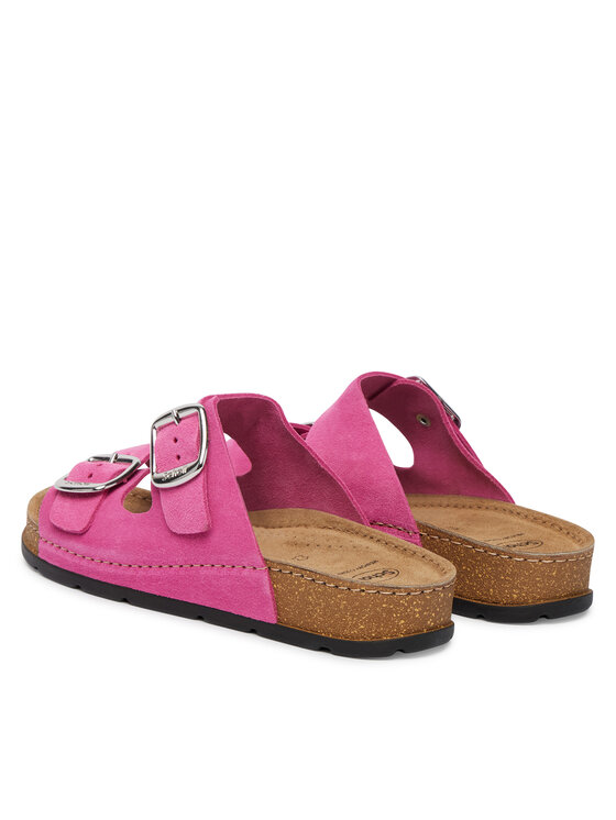 Scholl Klapki Scholl Bora 2 Buckles MF32609 Różowy