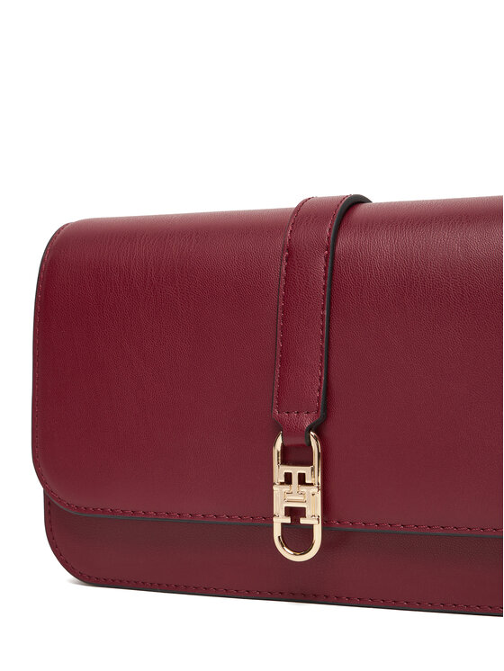 Tommy Hilfiger Soma Tommy Hilfiger Th Libre Flap Crossover AW0AW17723 Bordo