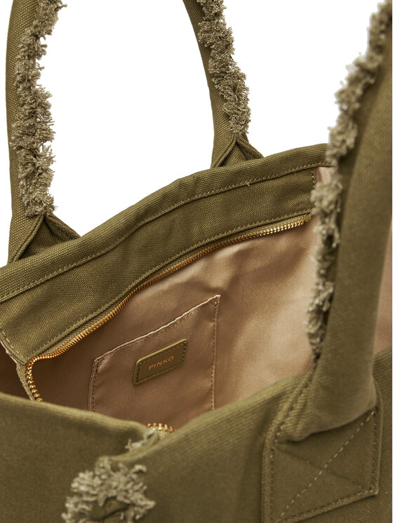 PINKO Pārnēsajamā soma PINKO Beach Shopping PE 24 PLTT 100782 A1WQ Zaļš