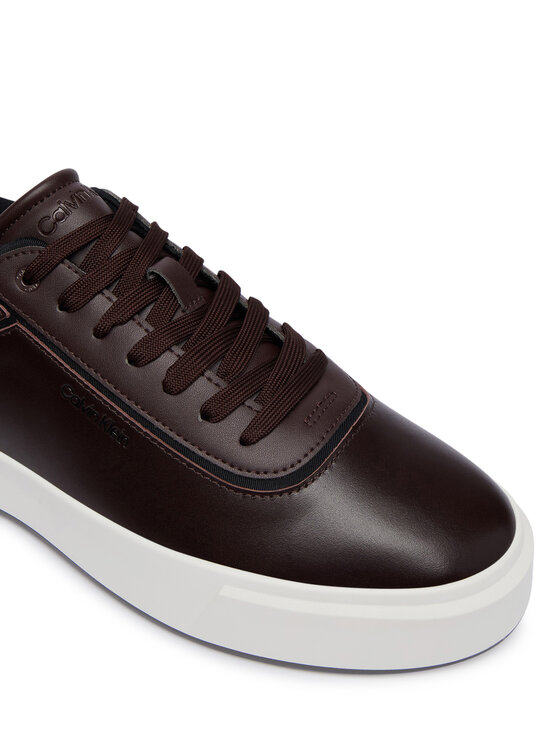 Calvin Klein Zapatillas Calvin Klein Basket Cups Oxf Lth-Neo HM0HM02204 Marrón oscuro