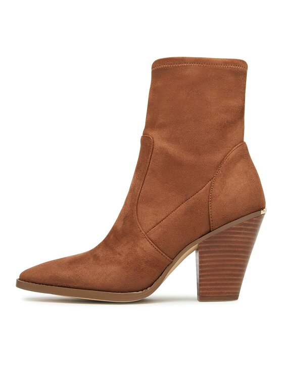 MICHAEL Michael Kors Боти MICHAEL Michael Kors Dover Heeled Bootie 40F3DOHE5S Кафяв
