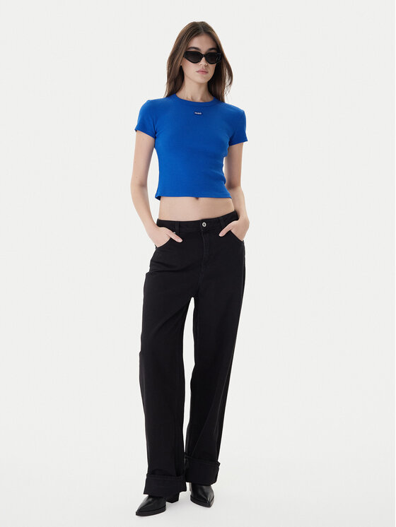 HUGO Hugo Футболка Baby 50510749 Голубий Slim Fit