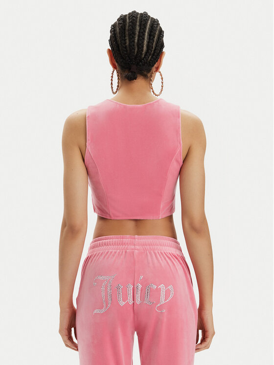 Juicy Couture Juicy Couture Топ Camina JCWCT23305 Рожевий Slim Fit