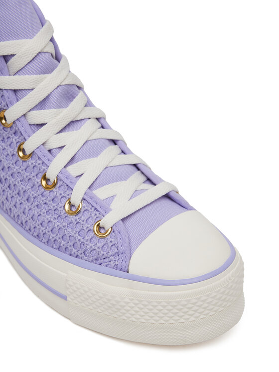 Converse Кеди Converse Chuck Taylor All Star Lift Platform Knit Kadın Mor A13644C Фіолетовий
