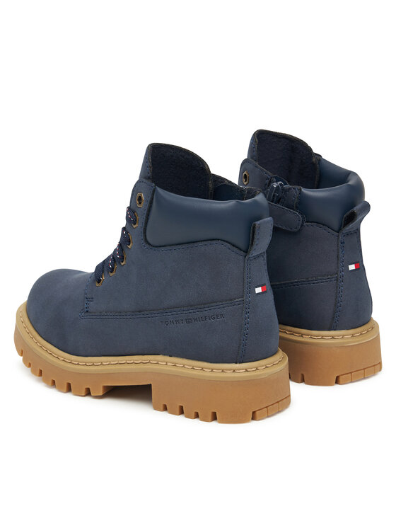 Tommy Hilfiger Outdoorová obuv Tommy Hilfiger T3X5-34125-1269 S Tmavomodrá