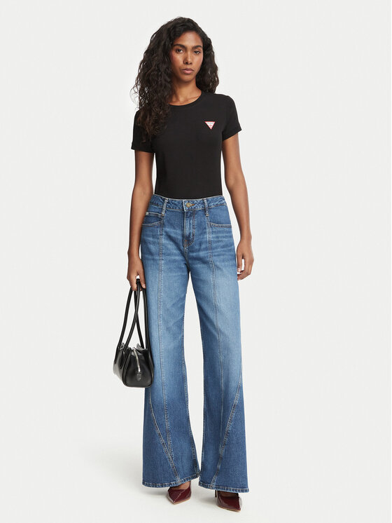 Guess Guess Camiseta W2YI44 J1314 Negro Slim Fit