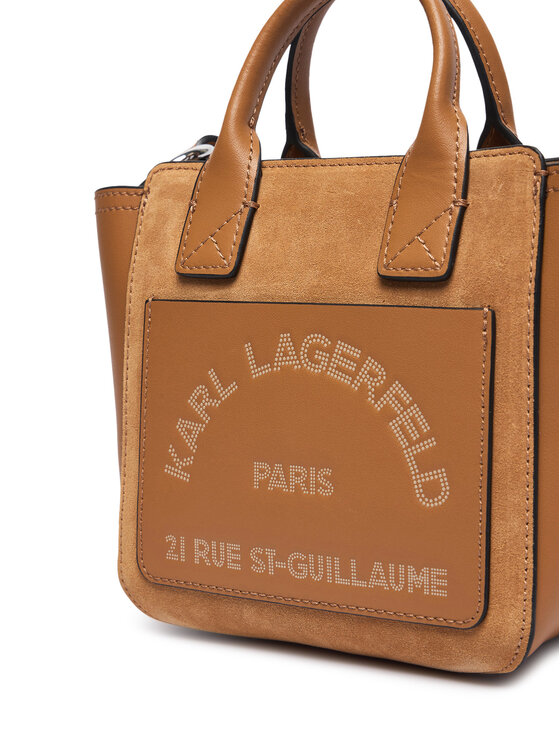 KARL LAGERFELD Дамска чанта KARL LAGERFELD B3W30325 Кафяв