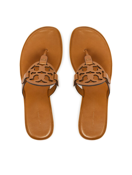 Tory Burch В'єтнамки Tory Burch Miller Wedge 175318 Коричневий
