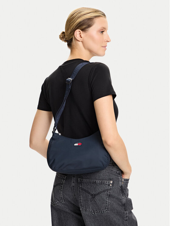 Tommy Jeans Torbica Tommy Jeans Tjw Ess Daily Shoulder Bag AW0AW17888 Tamnoplava