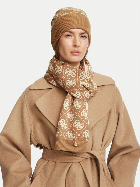 Guess Zestaw szalik i czapka Guess GFBOX WP6401 Beżowy