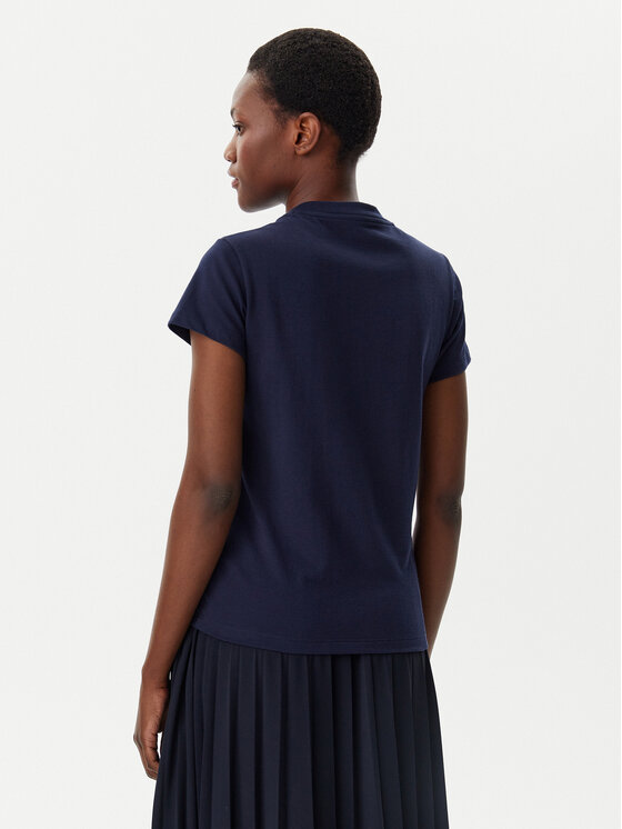 Lacoste Lacoste Футболка TF9246 Cиній Slim Fit
