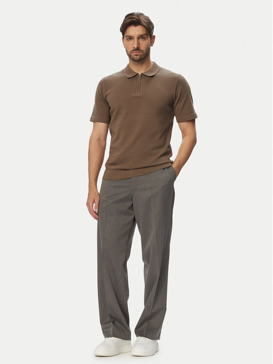 Jack & Jones Jack & Jones Polo Milano 12304870 Marrón claro Regular Fit