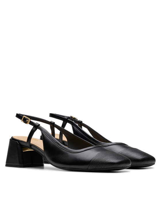 Clarks Туфлі Clarks Nyta45 Sling 26181320 Чорний