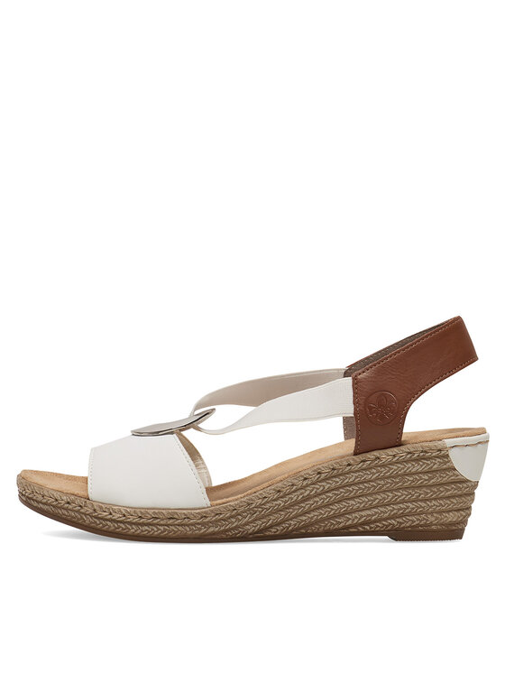Rieker Sandale Rieker 624H6-81 Alb