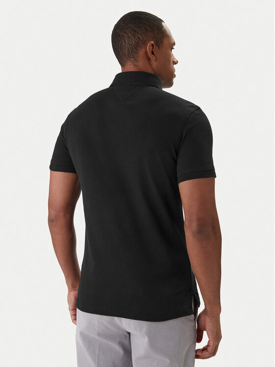 Tommy Hilfiger Tommy Hilfiger Polo majica 1985 MW0MW17771 Črna Slim Fit