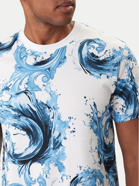 Versace Jeans Couture Versace Jeans Couture Camiseta 80GAH6S0 JS543 Azul Regular Fit