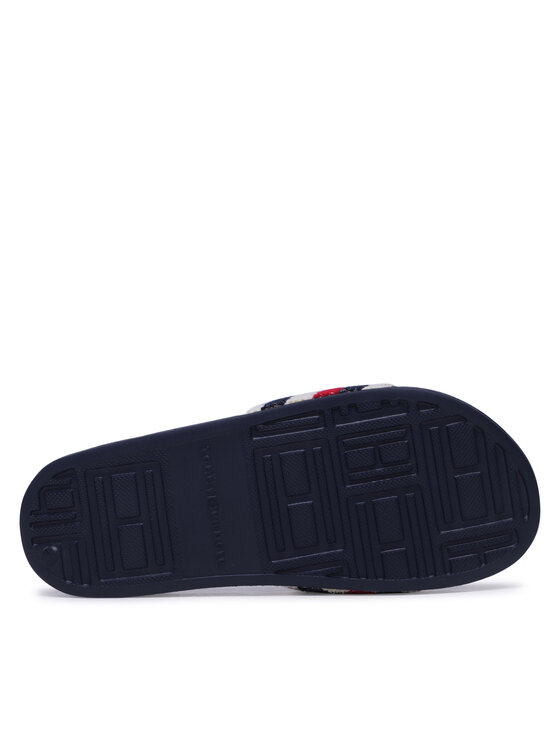 Tommy Hilfiger Klapki Tommy Hilfiger Essential Pool Slide FW0FW07151 Écru