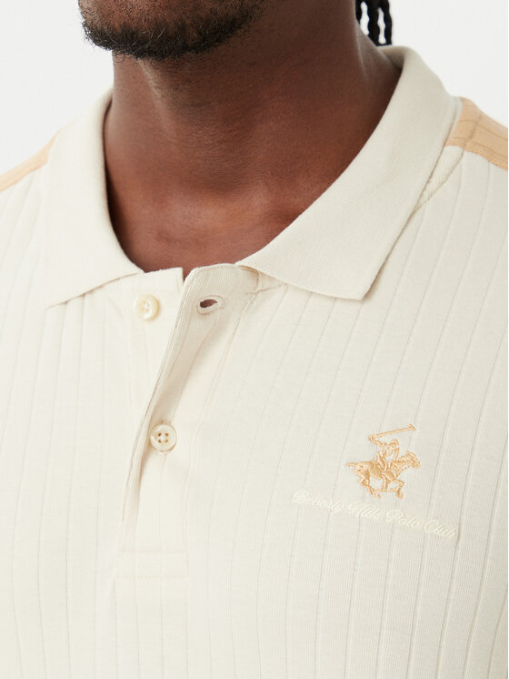 Beverly Hills Polo Club Beverly Hills Polo Club Polo P-SS26M-P2747 Beige claro Regular Fit