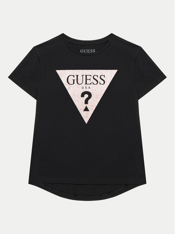 Guess Guess T-Shirt J5RI18 K6YW4 Μαύρο Regular Fit