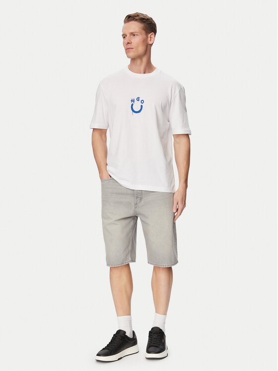 HUGO HUGO Camiseta Norizom 50560112 Blanco Regular Fit
