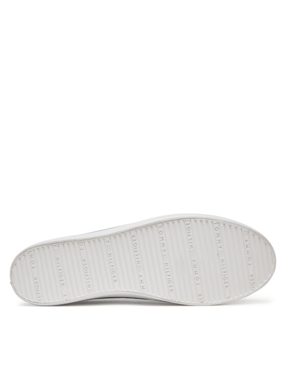 Tommy Hilfiger Sneakers Tommy Hilfiger Washed Canvas Vulc Sneaker FW0FW08894 Albastru